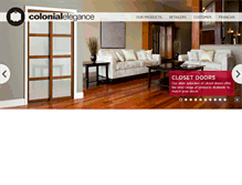 Tablet Screenshot of colonialelegance.com